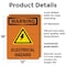 Signmission Electrical Hazard With Symbol OSHA Warning Sign, Plastic, 12in W x 18in L, 2PK OS-2PACK-WS-P-1218-V-13128 - alternate 4